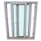 High Quality UPVC Window Supplier, Hurricane Impact Glass Window, Factory Cheap Price, For Exterior