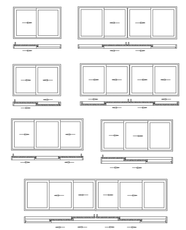 Certified NFRC UPVC Windows, Hurricane Impact Sliding Glass Window, For ...