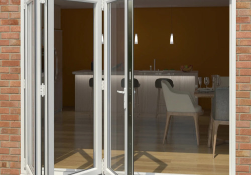 Customized UPVC Folding Door, Bi-Fold Patio Door For Living Room and Villa, Waterproof, European Style