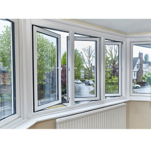 Custom UPVC Casement Window, Hurricane Proof, Hinged Window for Kitchen, Bathroom, Window Manufacturer