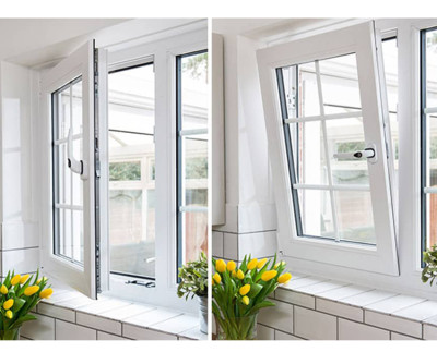 Custom uPVC Window, UPVC Tilt and Turn windows, Energy Efficiency, Waterproof, European Style