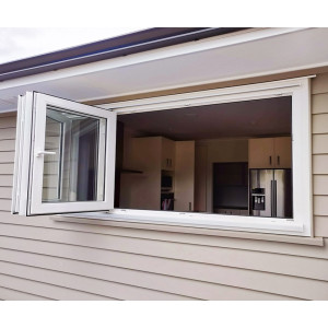 Customized UPVC Sliding Folding Window, Bifolding Window For Living Room, Waterproof, European Style, Kitchen Window