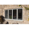 Aluminium Windows Factory, Aluminum Bi-fold Patio Sliding Folding Window, Double Glazed, Soundproof, For Store, Garden, Villa