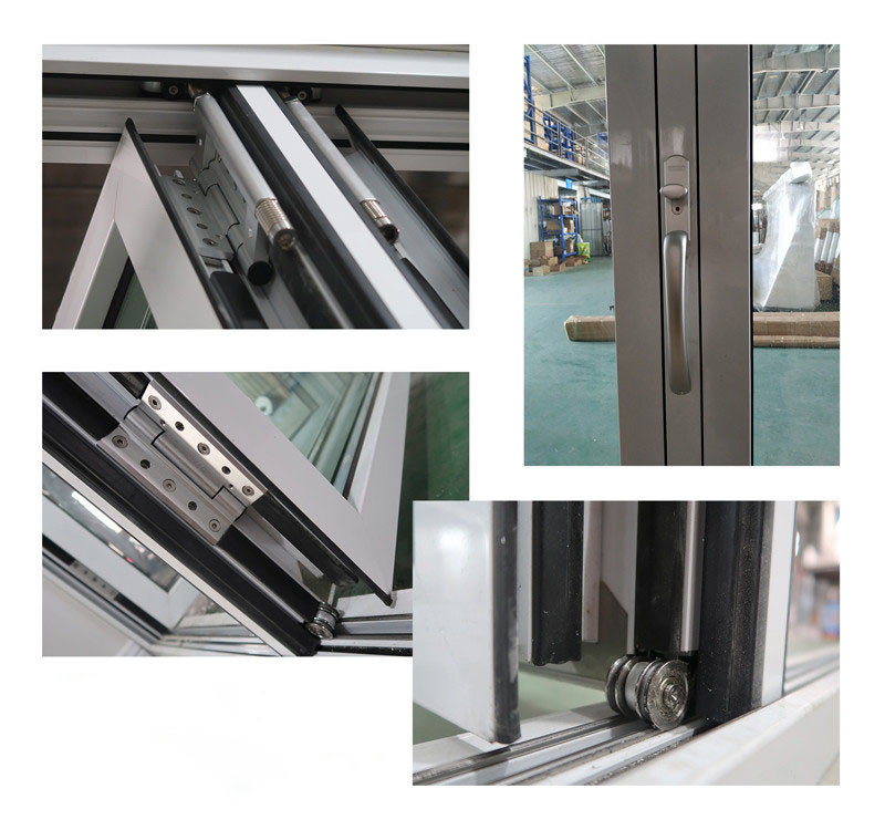 Large Opening Thermal Broken Aluminum Sliding Bifold Door Hardware