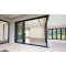 Aluminum Corner Sliding Door, Double Glazed, Soundproof, For Store, Garden, Villa