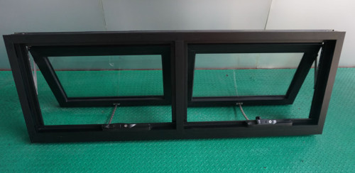 Double Glazed Aluminium Chain Winder Awning Windows, Awning Windows For Sale, Soundproof, Thermal Broken, For Bathroom, Kitchen
