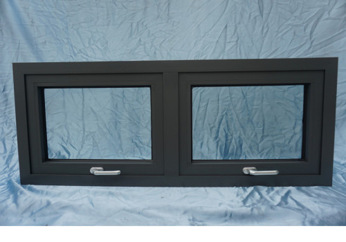 Double Glazed Custom Aluminum Top Hung Awning window, Heat Insulation, Soundproof, European Style, Project Window For Kitchen, Toilet, Office