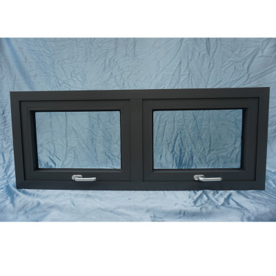 Double Glazed Custom Aluminum Top Hung Awning window, Heat Insulation, Soundproof, European Style, Project Window For Kitchen, Toilet, Office