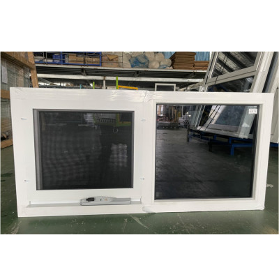 UPVC Windows and Doors, Vinyl Chain Winder Awning Windows, High Anti UV, Project Window For Kitchen, Bathroom