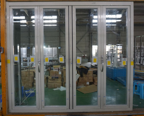 As2047 Aluminum Bi-Folding Door Manufacturer, Double Glazed, Soundproof, For Store, Garden, Villa