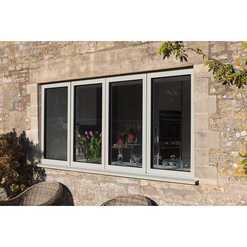 Double Glazed Aluminium Bifold Windows Manufacturer, Folding Glass Windows, Customized Size, For Kitchen, Room