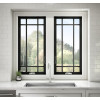 Hand Crank Casement Windows, Aluminum Crank Out Windows, Soundproof, Thermal Broken, Double Glazed, For Shower Room, Kitchen