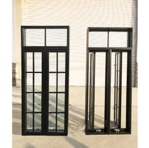 Hand Crank Casement Windows, Aluminum Crank Out Windows, Soundproof, Thermal Broken, Double Glazed, For Shower Room, Kitchen