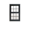 Aluminium double hung window, Custom Aluminum Single Hung Sash Windows, American Style, Colonial Bar, For Living Room, Bedroom, Kitchen