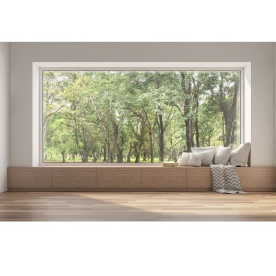 UPVC Double Glazing Fixed Windows, Modern Design, Soundproof, For Residential Housing