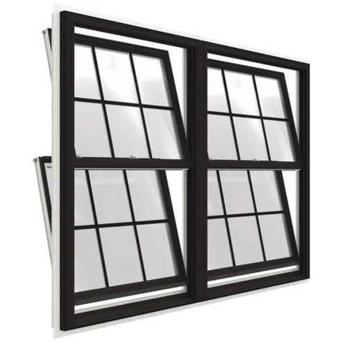 Aluminium Sash Windows, Double Hung Windows Factory, American Style, Colonial Bar, For Living Room, Bedroom, Kitchen