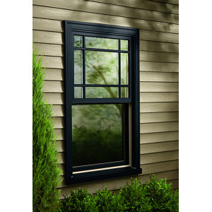 Aluminium double hung window, Custom Aluminum Single Hung Sash Windows, American Style, Colonial Bar, For Living Room, Bedroom, Kitchen