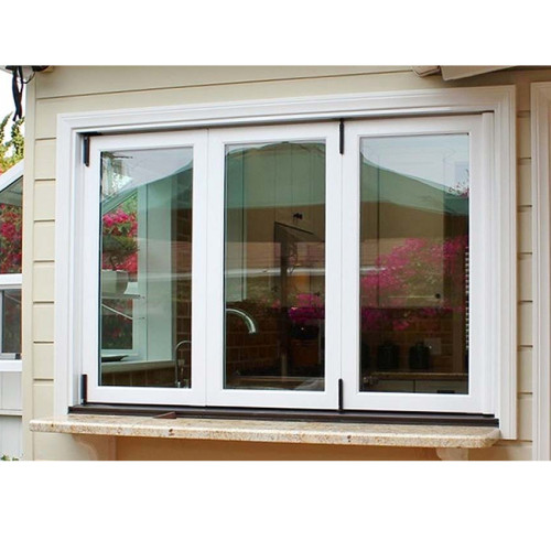European Style UPVC Folding Windows, Soundproof, Bifolding Window For Living Room