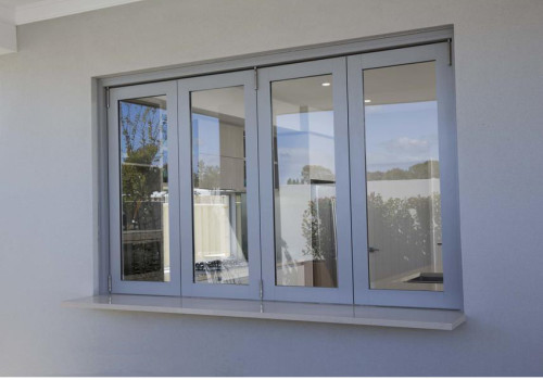 Custom Vinyl UPVC Folding Windows, Hurricane Impact, Double Glass Window, For Kitchen
