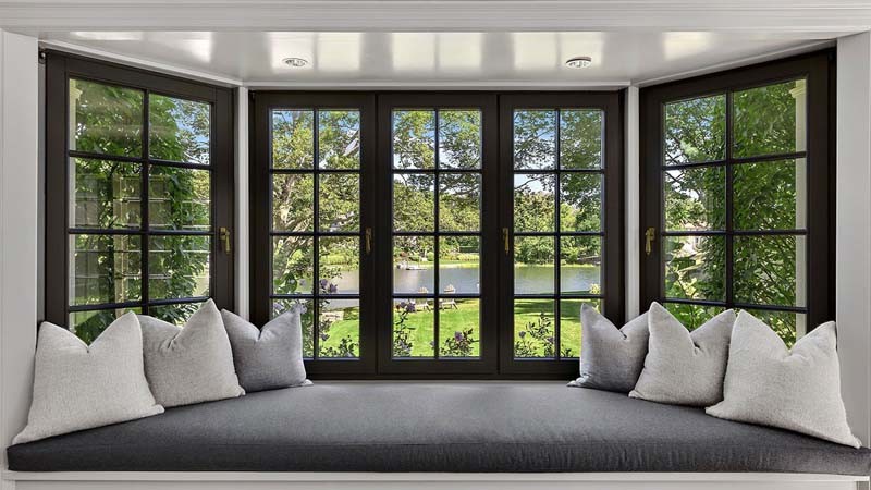 Aluminum Bay And Bow Windows Factory, Kitchen Bay Window, Soundproof, Colonial Bar Design, Bay Window For Dining & Bedroom