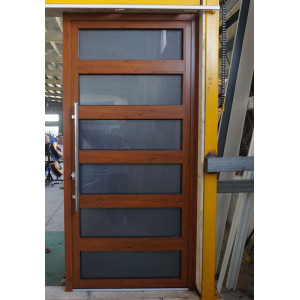 Aluminum Front Entry Door Factory, Safety Glazed Casement Door, Soundproof, French Style, For Bedroom, Entrance