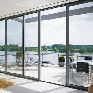 Thermally Broken Aluminum Frame Lift Sliding Door Factory, Energy Efficiency, Air Tightness, Double Glazed, For Commercial, Villa, Garden