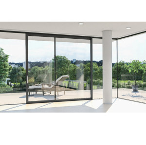 Thermally Broken Aluminum Frame Lift And Slide Sliding Doors, Lifting Sliding Glass Door, Air Tightness, Double Glazed, For Commercial, Villa, Garden