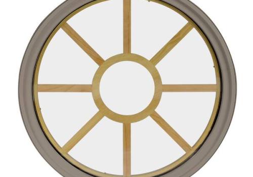 Aluminium Clad Timber Round Fixed Window, Round Window  Soundproof, High Anti Uv,Triple Glazed, For Villa, Residence