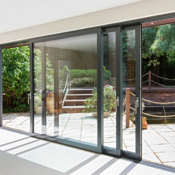 Factory Aluminium Clad Timber Lift & Sliding Door, Soundproof, Save Energy,  European Style, Triple Glazed, For Residence, Balcony, Living Room