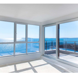 AS2047 Vinyl Window, UPVC Passive House windows, Double Glazed, Wind Resistance, For Living Room