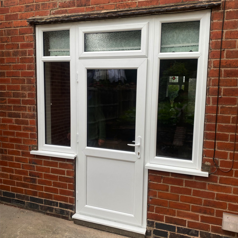 Custom UPVC Combination Doors, Double Glazing, Waterpoof, For Balcony