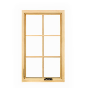 Aluminium Clad Timber Hand Crank Window, Save Energy, Heat Insluation, European Style, Anti UV, For Kitchen, Living Room