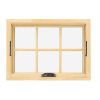 Aluminium Clad Timber Hand Crank Window, Save Energy, Heat Insluation, European Style, Anti UV, For Kitchen, Living Room