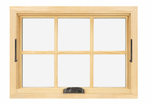 Aluminium Clad Timber Hand Crank Window, Save Energy, Heat Insluation, European Style, Anti UV, For Kitchen, Living Room