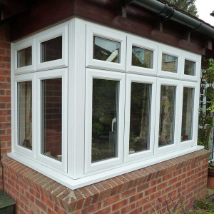 AS2047 UPVC Bay and Bow Windows, White Color, Heat Insulation, For Kitchen Room