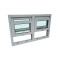 Custom UPVC Single Hung Window Supplier, Air tightness Double Glass Windows, For Living Room