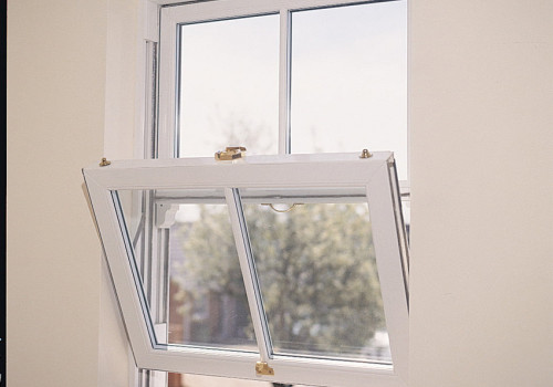 Custom UPVC Double Hung Window Supplier, Double Sash Windows, For Living Room