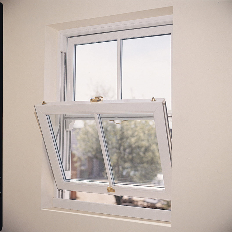 Custom UPVC Double Hung Window Supplier, Double Sash Windows, For Living Room