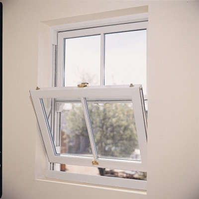 Custom UPVC Double Hung Window Supplier, Double Sash Windows, For Living Room