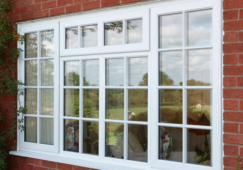 Custom PVC Window, UPVC Combination Windows, European Style, Waterproof, For Dinning Room