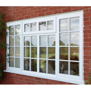 Custom PVC Window, UPVC Combination Windows, European Style, Waterproof, For Dinning Room