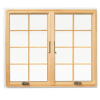 Maunufacture Aluminium Clad Timber Hand Crank Window, Double Glass, Save Energy, Heat Insluation, European Style, For Kitchen and Living Room