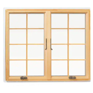 Maunufacture Aluminium Clad Timber Hand Crank Window, Double Glass, Save Energy, Heat Insluation, European Style, For Kitchen and Living Room