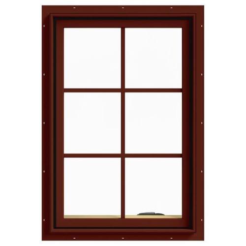 Csutomized Aluminium Clad Timber Hand Crank Window, Double Glass, Heat Insluation, European Style, Anti UV, For Kitchen