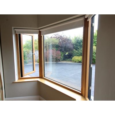 Aluminium Clad Timber Bay & Bow Window, Double Glass, Save Energy, Heat Insluation, Soundproof, For Residence, Balcony and Living Room