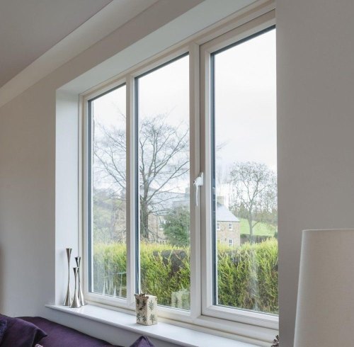 Customized Aluminium Clad Timber Combination Window, Triple Glass, Heat Insluation, Soundproof, For Living Room