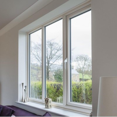 Customized Aluminium Clad Timber Combination Window, Triple Glass, Heat Insluation, Soundproof, For Living Room