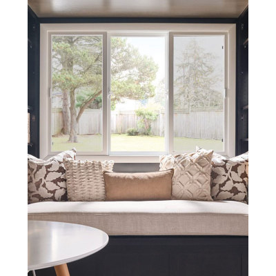 Customized Aluminium Clad Timber Combination Window, Triple Glass, Heat Insluation, Soundproof, For Living Room