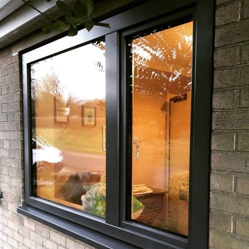 Aluminium Clad Timber Sound-Proof Window, Triple Glass, Heat Insluation, Save Energy, For Living Room