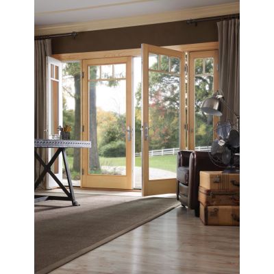 Wholesales Aluminium Clad Timber Casement Door, Double Glass,  Soundproof, Save Energy, Hinged Door For Bathroom, Living Room And Villa